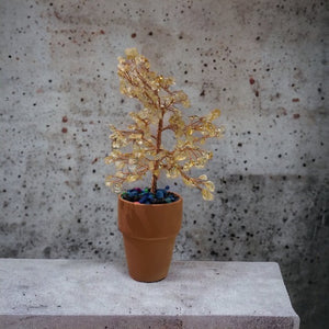 Citrine Flower Tree Pot
