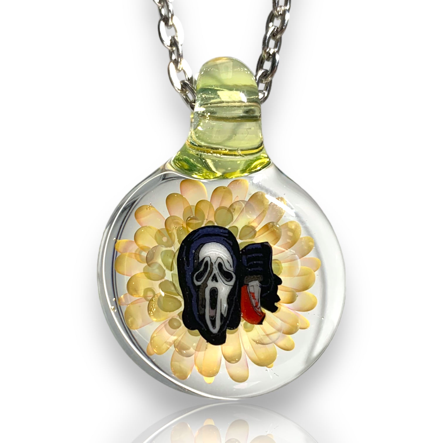 Tombstoned Glass Pendant