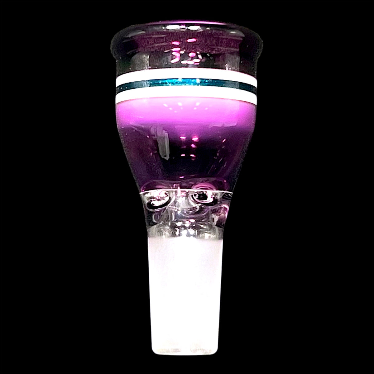 Bearded glass 14mm Slide