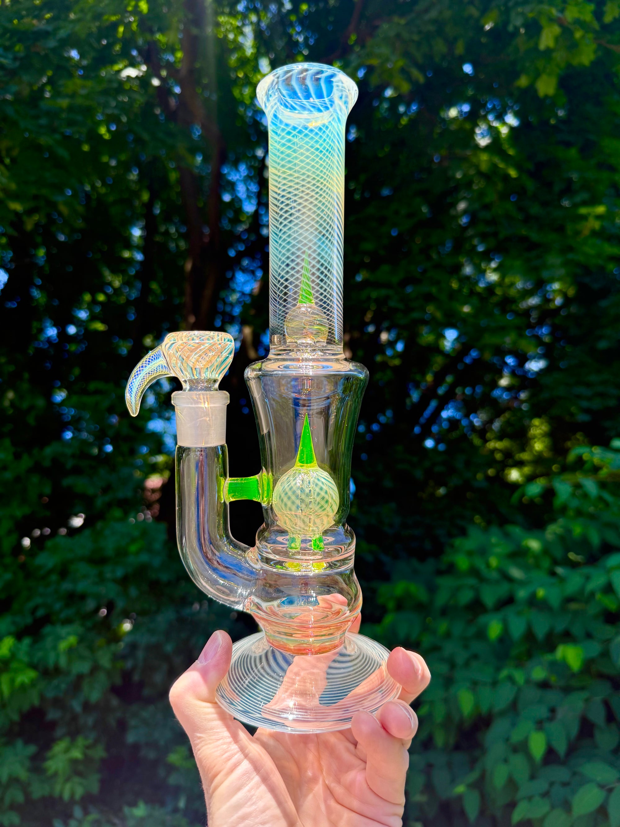 Green Forest Glass Bong