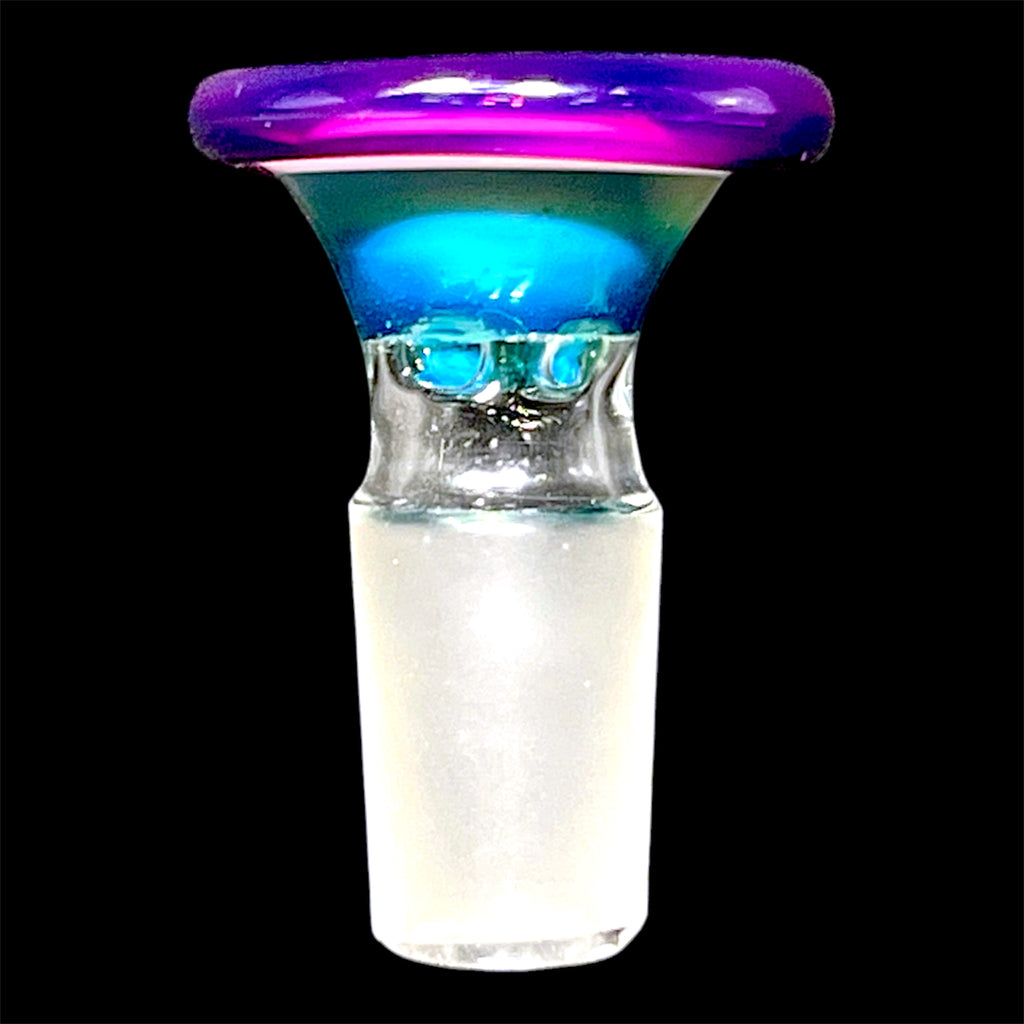 Bearded glass 18mm slide