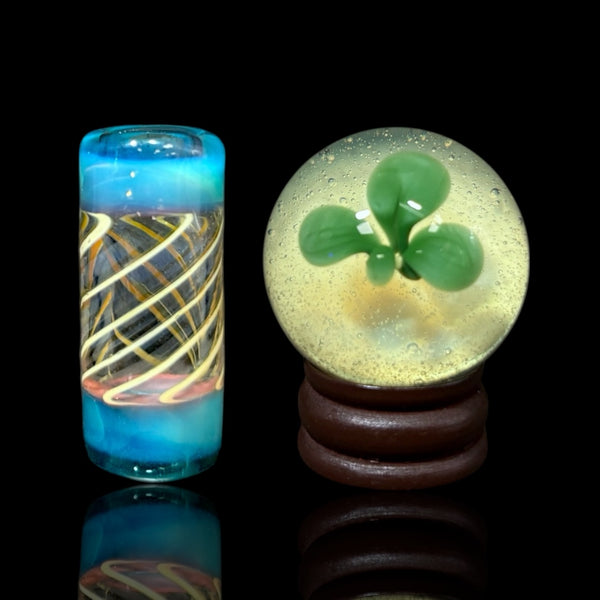 Trinity Glass Marble + Bead