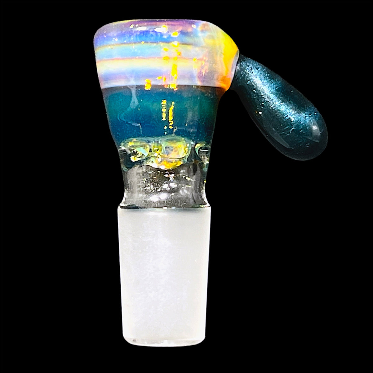 Bearded glass 18mm slide