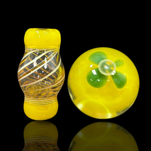 Trinity Glass Marble + Bead