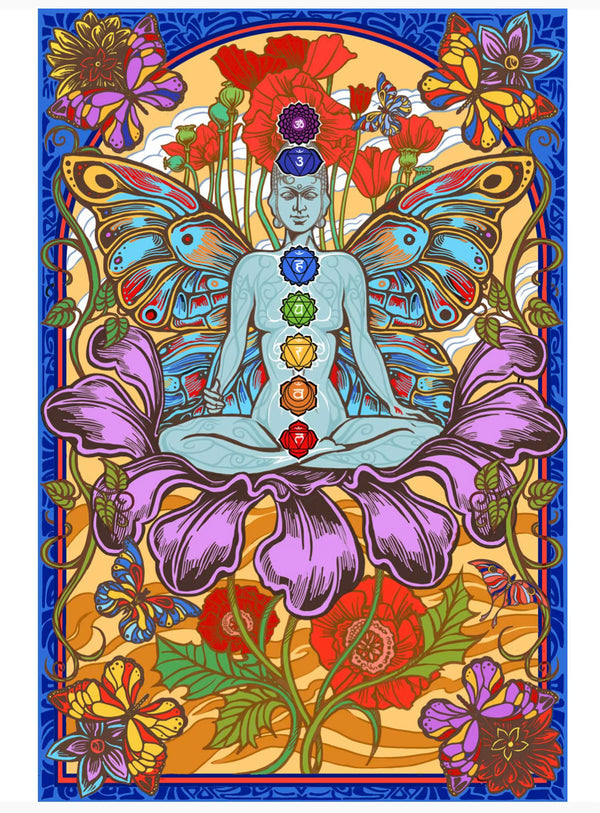 Chakra Lotus Tapestry