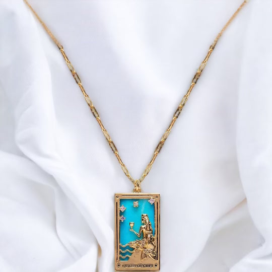 Queen Of Cups Tarot Necklace