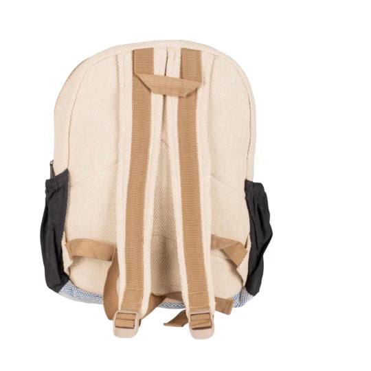 Red & Zig Zag Hemp Backpack
