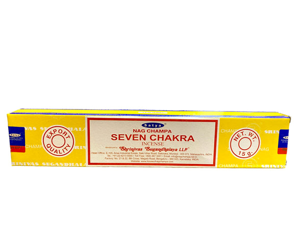 Seven Chakras Incense Sticks