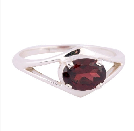 Garnet Sterling Silver