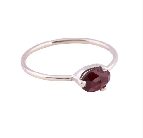 Garnet Sterling Silver