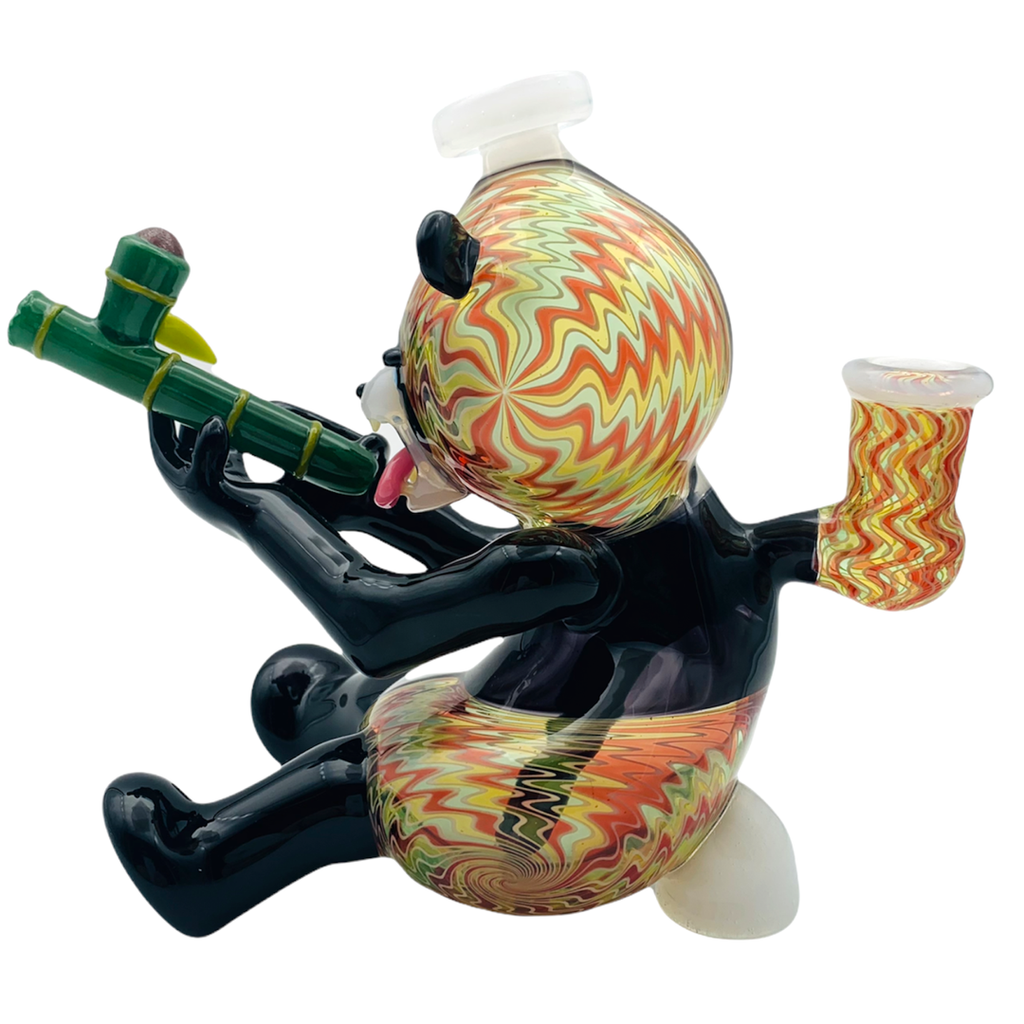 Domino Glass Siting Panda