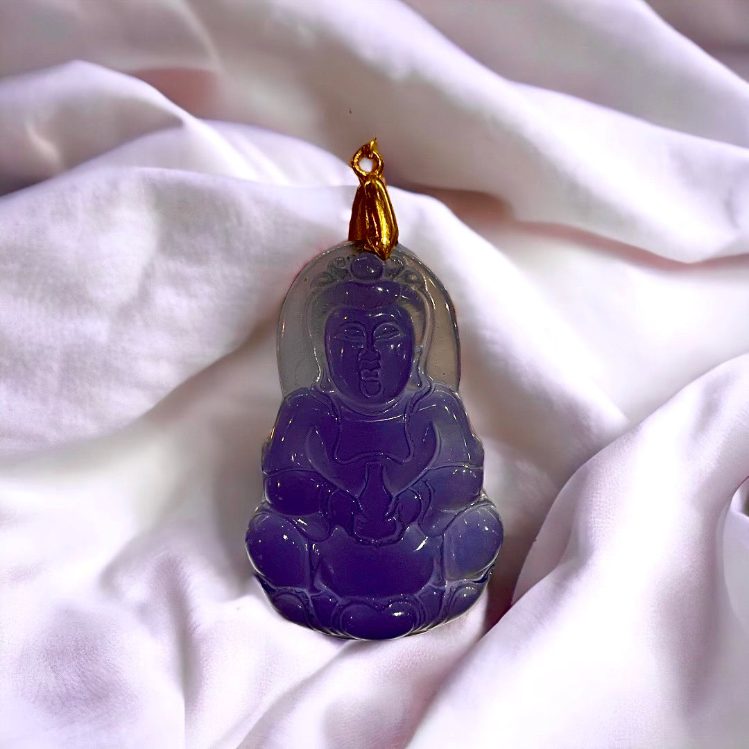 Purple Chalcedony Necklace