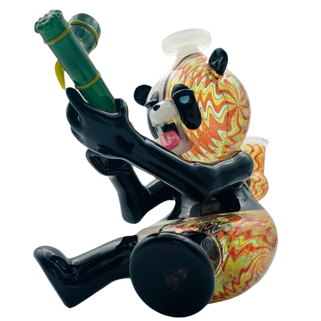 Domino Glass Siting Panda