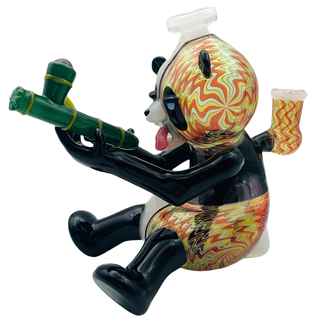 Domino Glass Siting Panda