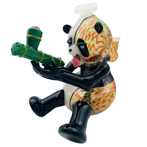 Domino Glass Siting Panda