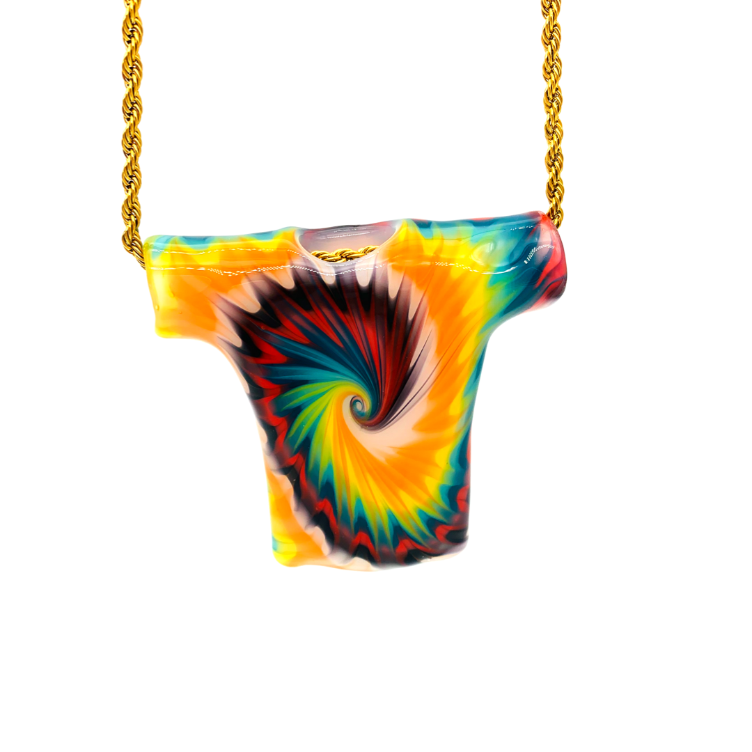 Regis Glass Fresh Laundry Tie-dye T-Shirt Pendant