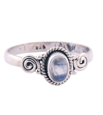 Blue Chalcedony Sterling Silver Ring