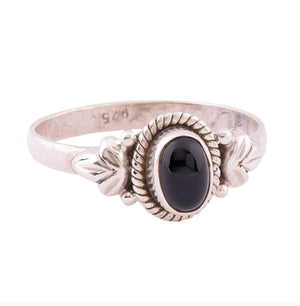 Black Onyx Sterling Sliver Ring