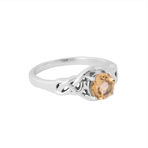 Citrine Sterling Silver Ring