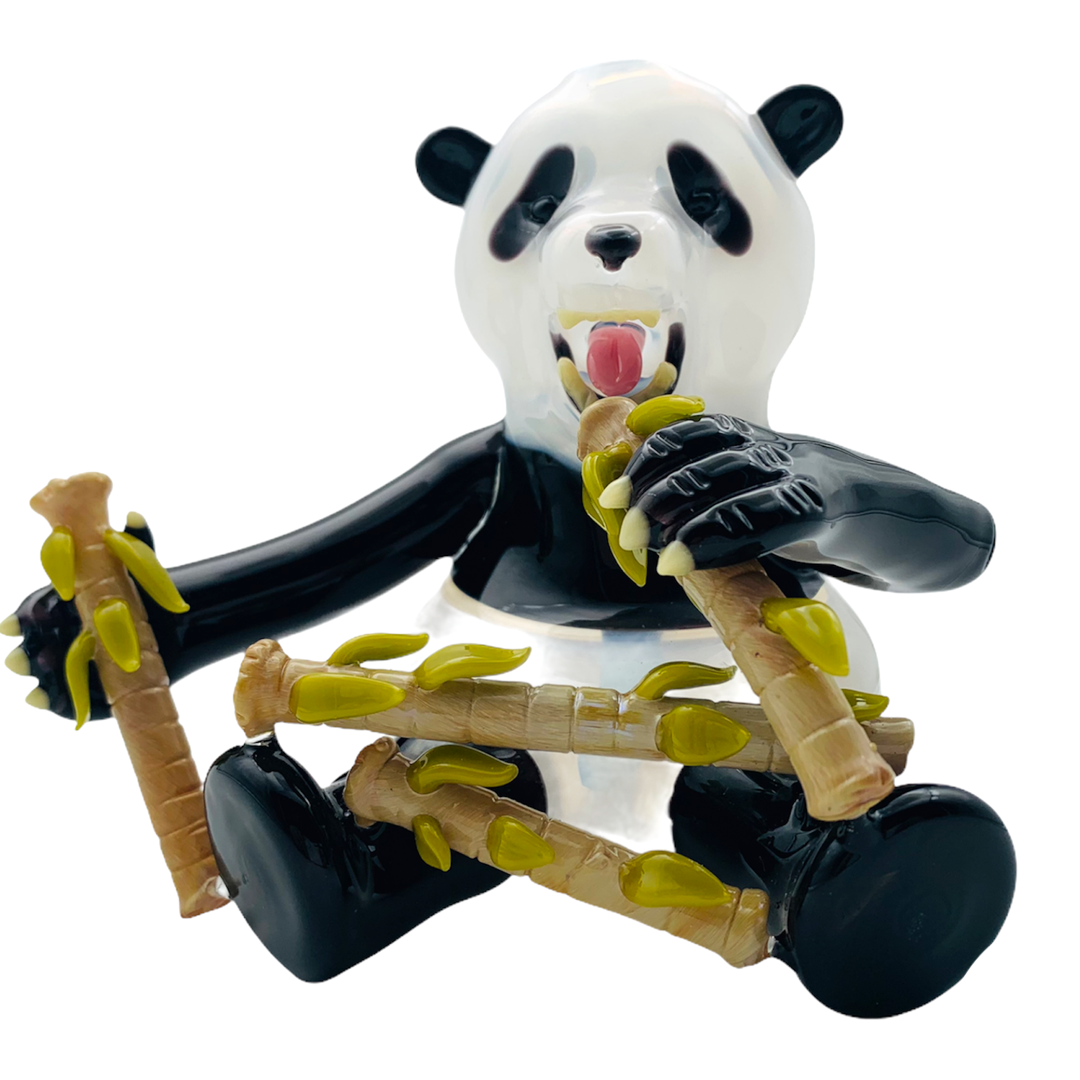 Domino Glass Siting Panda