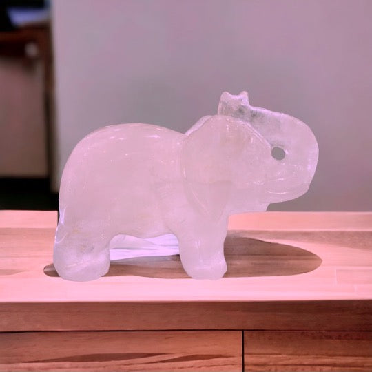 Rose Quartz Elephant