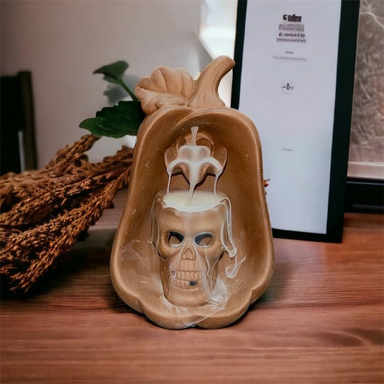 Brown Pumpkin Incense Holder