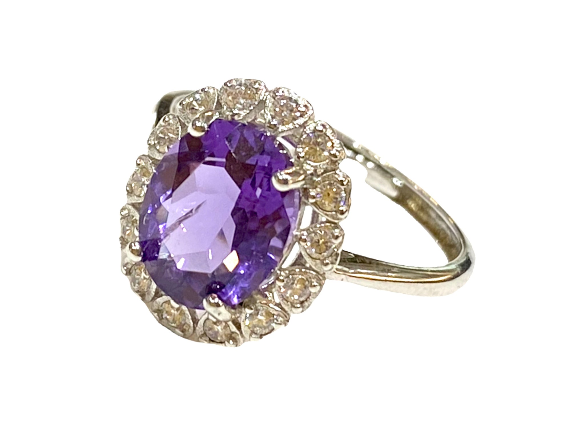 Amethyst Sterling Silver Adjustable