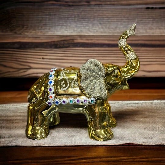 Gold Jeweled Elephant